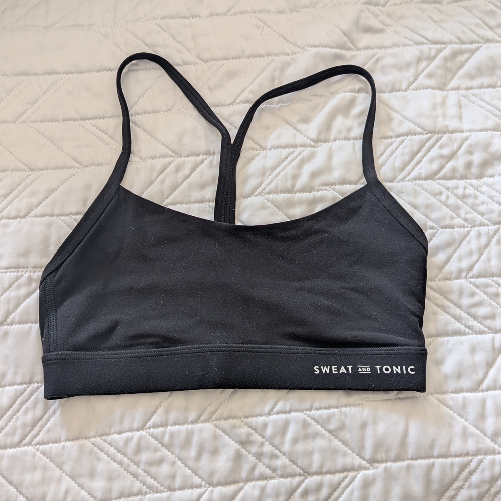 Lululemon X Sweat & Tonic Power Y Bra (Black, 4)